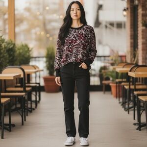 Joie Floral Print French Terry Sweatshirt – Size XL